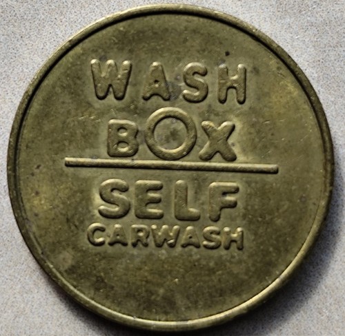 Car wash token - car, box