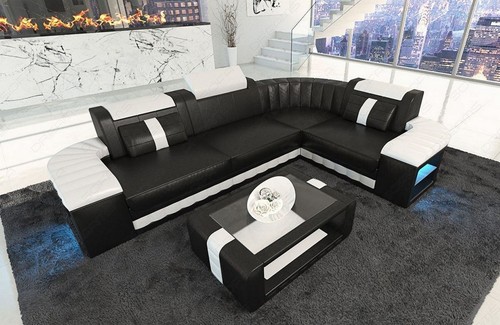 Leather sofa couch - leather,