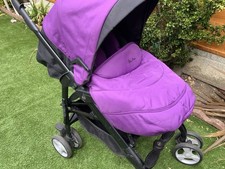 Silver Cross Pushchair Buggy Wity Rain Cover Sun/mosquito Net Purple Good Con