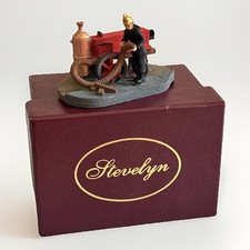 Vintage Mark Locker Memories In Miniature Fireman Figurine Fire Engine Stevelyn