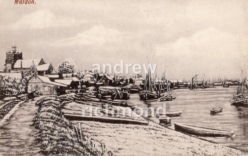 Maldon essex snow scene circa - scene,