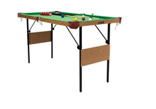 4ft 6in Pool Table Green -