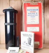 Paterson triple major 2 developing tank boxed + thermometer