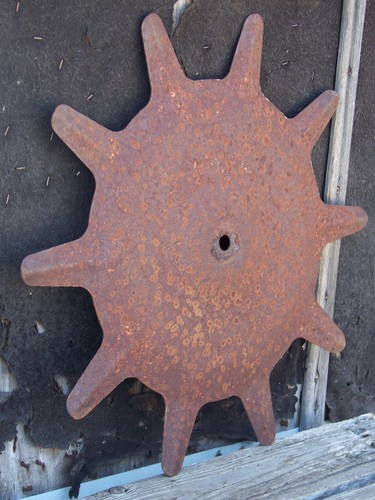 Industrial farm rusty - rusty, rotary