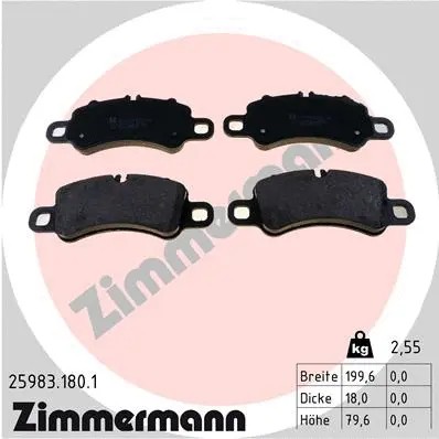 Front brake pad - set,