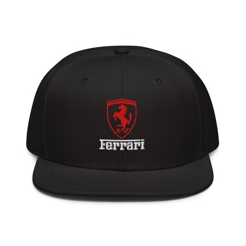 Ferrari snapback hat black - ferrari,