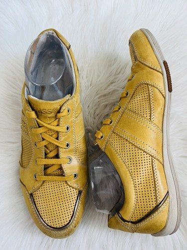 Bussola yellow leather retro - leather,