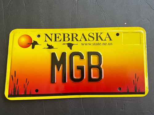 2002 nebraska license plate - license,