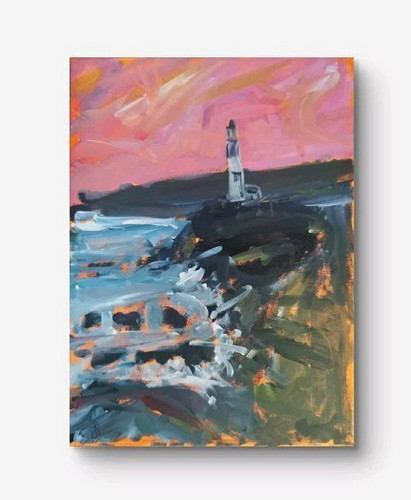 Lighthouse seascape canvas - seascape,