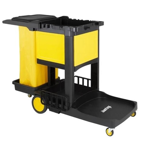Jantex cleaning trolley - cleaning, black