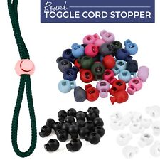 Single Hole Spring Toggle Stopper Cord Rope End for Drawstring Clothing Backpack