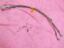 Steel braided brake line set