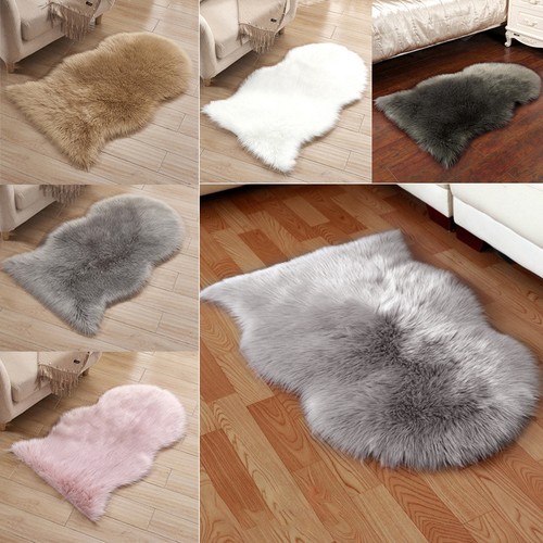 Fluffy rugs sheepskin faux fur - rugs,