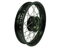 Rim 2,50x16 wide black + hub with stainless steel spokes for Simson S51 S50 