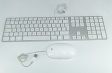 Genuine Apple wired keyboard & mouse A1243 & A1152 UK QWERTY FREE 24Hr Delivery