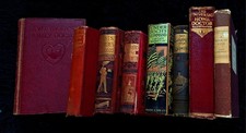 Red Antique Book Bundle RARE
