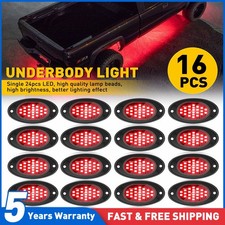 16Pods Red LED Rock Lights For