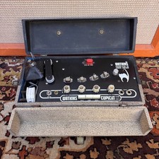 Vintage 1960s Watkins WEM Copicat MK2 Black Cream Tape Echo Effect Unit w/ Pedal