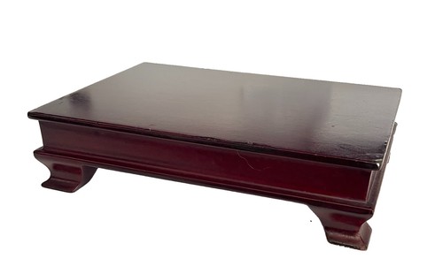 Vintage wood display stand - wood,