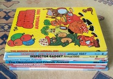 8 x Vintage Annuals 1980's  (