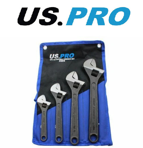 Pro adjustable wrench 4pc - wrench,