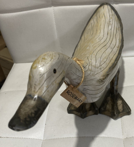 Vintage hand carved - hand-carved, wooden