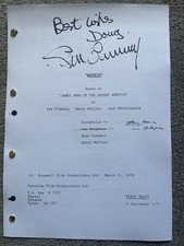 James Bond 007 Unproduced Film Script ‘Warhead.’ Sean Connery.