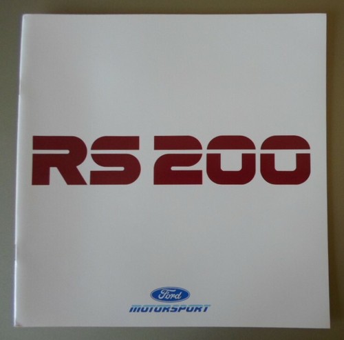 Ford rs200 rs200s - ford, 1987