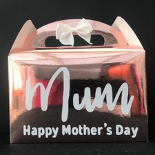 Mother's Day Rose Gold Gift Box Happy Mother's Day Present Nanny Thank you Mum