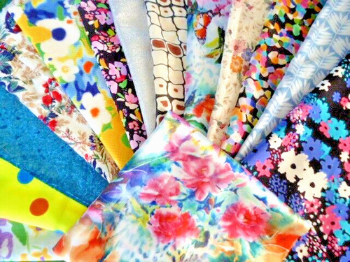 Fabric scraps harumika dolls - fabric,
