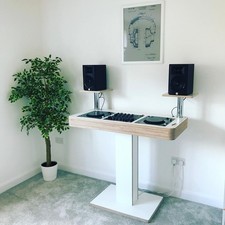 Pioneer Pair CDJ 850s DJM600 Mixer and Bespoke Display DJ Table Stand