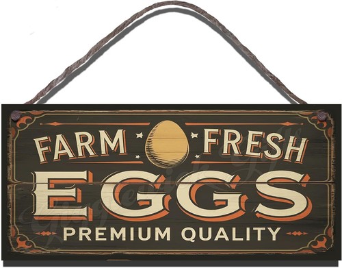 Farm fresh eggs - eggs, wooden
