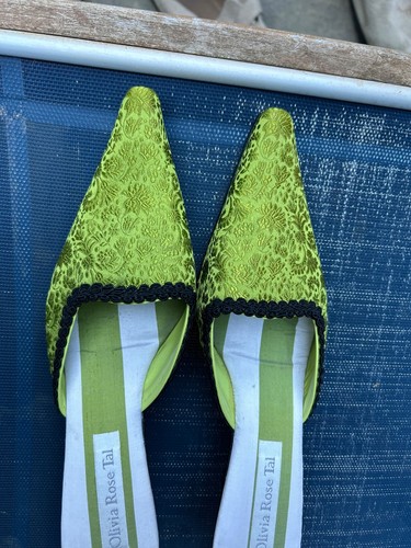 Olivia rose tal green brocade - rose,
