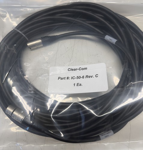 Clear com 50 ft - ic-50-6,, 50/ft,
