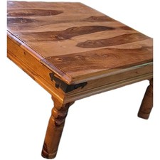 Solid MANGO WOOD large coffee Table Approx 82cm Square 45cm High