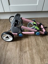 Foldable Pet Wheelchair for Back Legs Adjustable Dog Wheelchair, Size: XS Wide