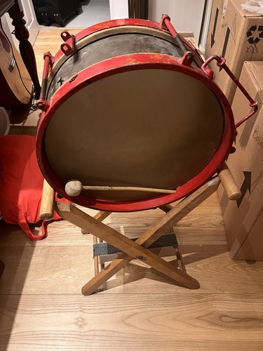 Vintage marching drum - vintage,