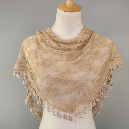 Triangle scarf lace headwrap - scarf,