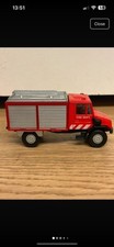 183W Welly 9618 China Mercedes Unimog 408 Fire Dept 637 Fire Truck