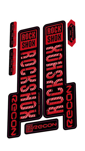 Rockshox recon fork - decal, kit