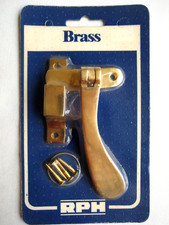 Solid Brass Casement Fastener, for Wooden Windows, 96mm Handle, with screws