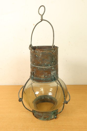Antique oil ships lamp - oil,