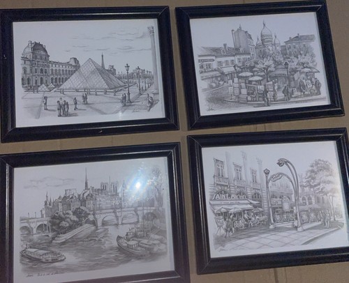 Framed vintage prints of - 4x,