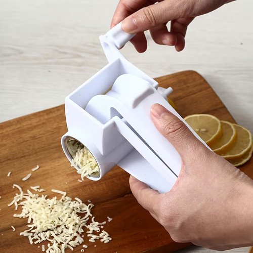 Manual rotary cheese grater - cheese,