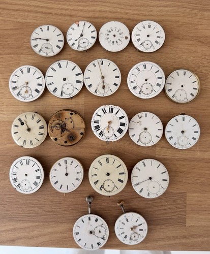 Antique pocket watch dials - antique,