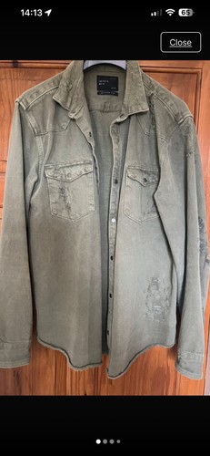 Zara man distressed khaki - zara,