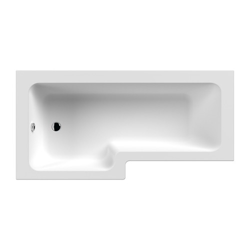 1700mm shape shower bath - l-shape,