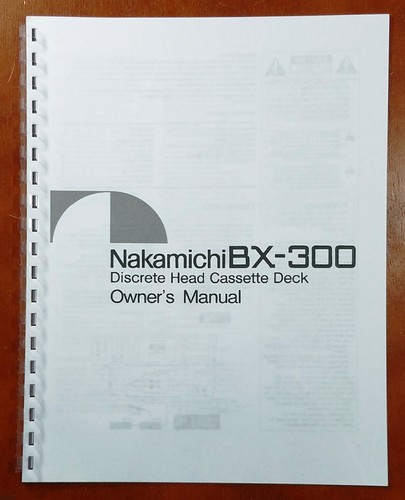Nakamichi 300 cassette deck - bx-300,