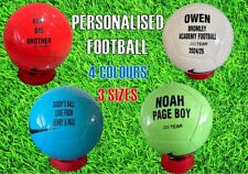 PERSONALISED FOOTBALL - Gift - Footie Fan-Size 3 / 4 / 5- Club name -Player info