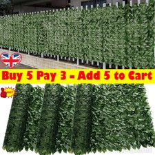 1M Artificial Ivy Leaf Hedge